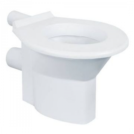 Atlas Plastics 587AP Viking - White Low Level Back Entry Pan