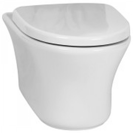 Betta Diplomat / XTED016A - White Wall Hung Pan with Toilet Seat