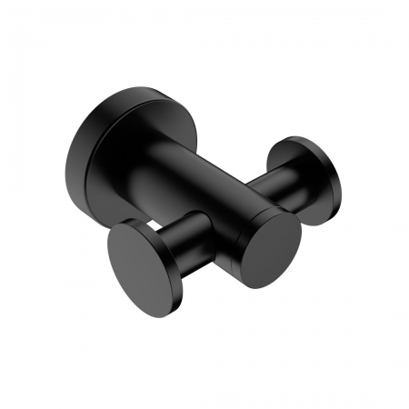 BBU SERIE 4600 / 4611MBLK - Matt Black Double Robe Hook