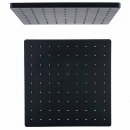 Meissen Edge Miela MMSRS1B 245mm Square Shower Head Double Black