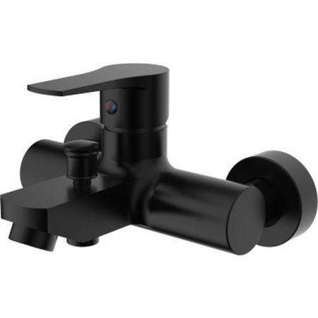 Cachet Erebus Black SL120ERWB Bath Mixer Exposed with Hose
