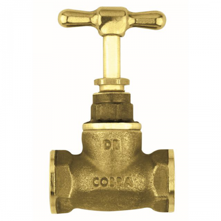 Cobra Brass 221-15 - 15mm Light Pattern FxF Stopcock