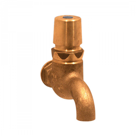 Cobra Pushbutton KM2.203-15RB - Brass 15mm Walltype Bibcock