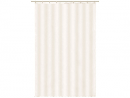 Shower Curtain Drip-dry Champagne with Hooks