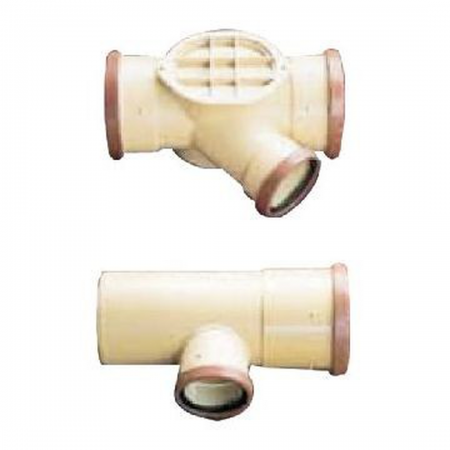 160x110mm/45 UD Cream Plain Reducing Single Junction