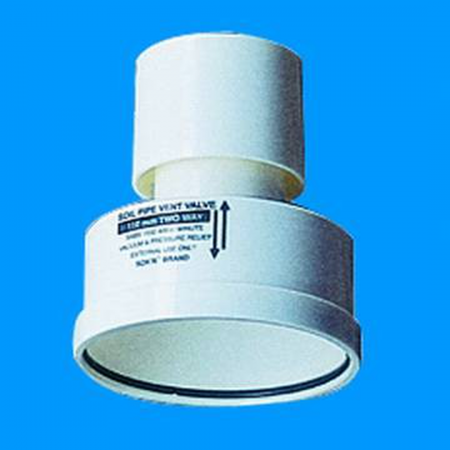 110mm SV White 2-Way Ventilation Valve