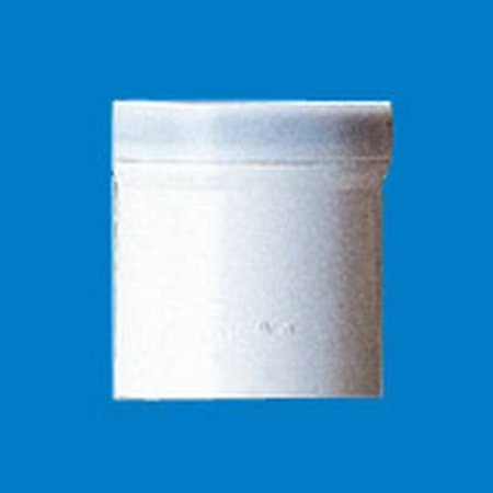 50mm SV White Single Socket with Rubber Ring One Side