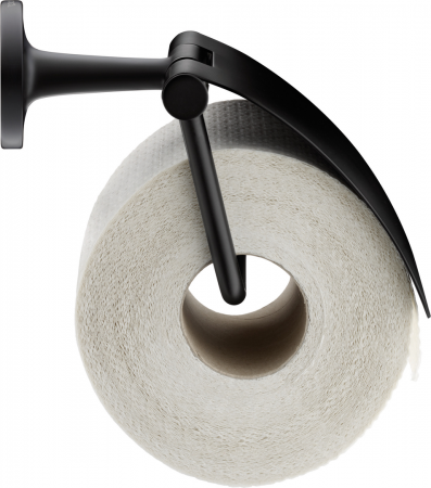 Duravit Starck T 0099404600 Matt Black Paper Holder with Cover
