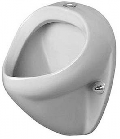 Duravit Jim 085035 00 00 - White Top Entry Flatback Urinal