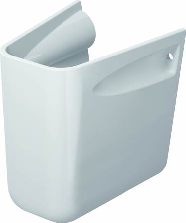 Duravit D-Code 08571800002 - White Half Pedestal With Fixations