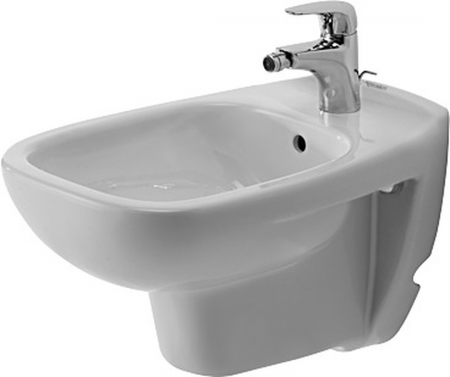 Duravit D-Code 225715 00 002 - White 1-Hole Wall Hung Bidet