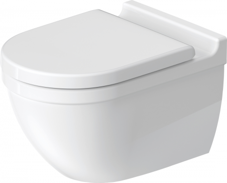 Duravit Starck 3 2527090000 Rimless Wall Hung Pan with Durafix