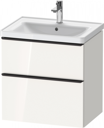 Duravit D-Neo Vanity Unit DE435402222 65cm 2 Drawers Wall-Mounted