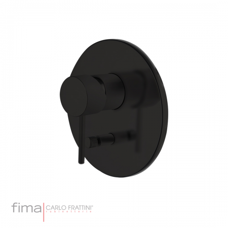 Fima Spillo Up F3039X2NS Bath/Shower DivertMix Conc FinSet Matt Black