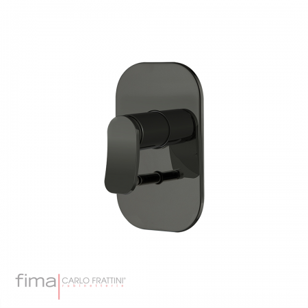 Fima Flo F3809X2CN Bath/Shower DivertMix Conc FinSet Black Chrome