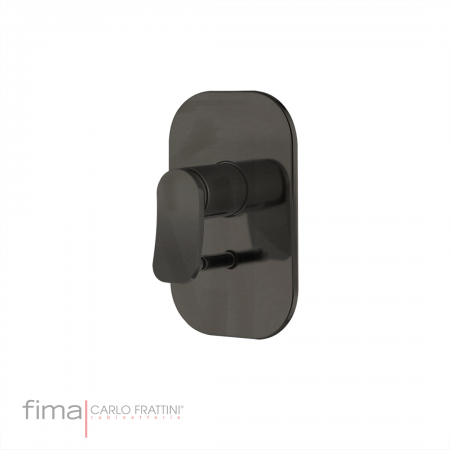 Fima Flo F3809X2CS Bath/Shower DivertMix Conc FinSet Brushed Black