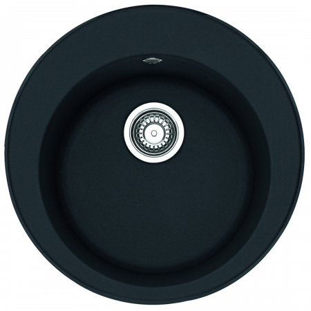 Franke Ronda ROG610-41 1990080 Onyx 510mm Round Prep Bowl with Waste