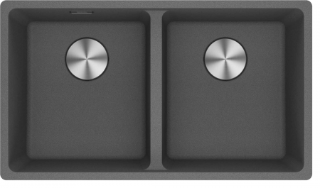 Franke Maris MRG620-35-35 1990126 Stone Grey 720x400 Double Sink Waste