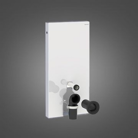 Monolith 131.001.SI.5 Floor Standing WC Module White Glass / Aluminium