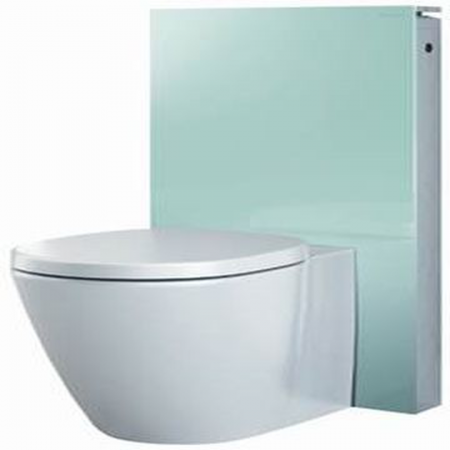 Monolith 131.001.SL.5 Floor Standing WC Module Mint Glass / Aluminium