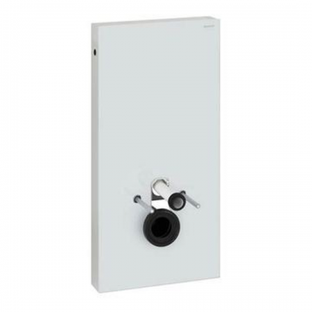 Monolith 131.021.SI.5 - Wall Hung WC Module White Glass / Aluminium