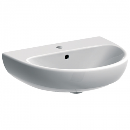 Geberit Selnova 500.315.01.1 Basin 55cm Centered Tap Hole Wall Hung