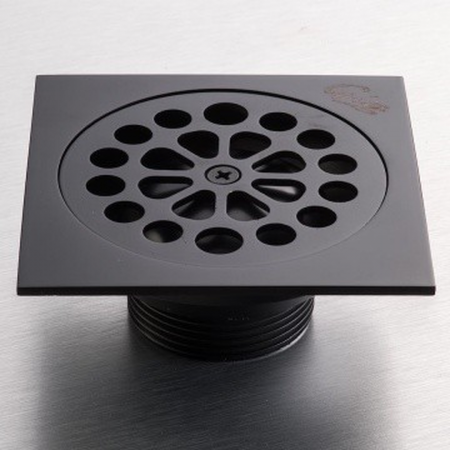 Gio A1015-12 - Square Shower Trap Matt Black