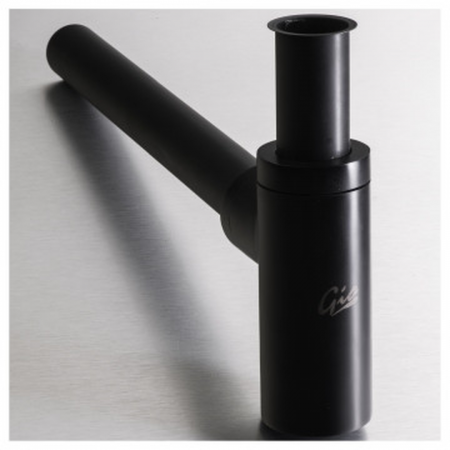 Gio Design 32x32mm Black Round Bottle Trap Incl Rubber Bung