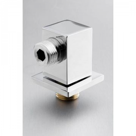 Gio WA-001 Chrome Wall Outlet Square
