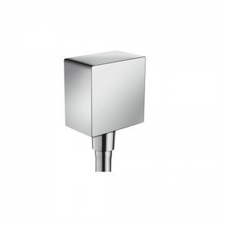 Hansgrohe FixFit 26455-000 Wall Outlet Square Chrome