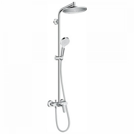 Hansgrohe Crometta S 27269-000 Round Shower Pipe with Mixer 240 1jet