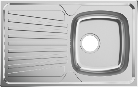 Hansgrohe S210 43350800 Drop-in Sink Steel 790x500 with Strainer