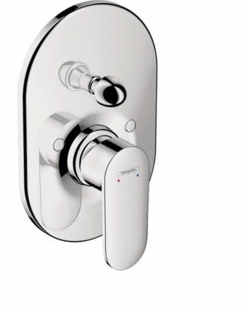 HGR Vernis Blend 71449-000 Bath/Shower Mixer Diverter Conc Chrome