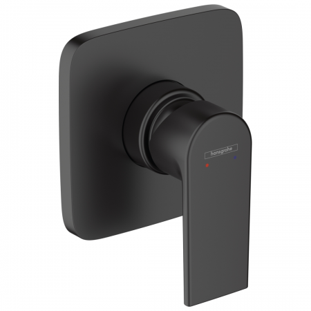 HGR Vernis Shape 71658-670 Bath/Shower Mixer Concealed Matt Black