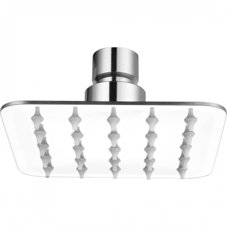 HNC Shower Head 100mm Square Slim S/S 1 Function HCSS100SQ