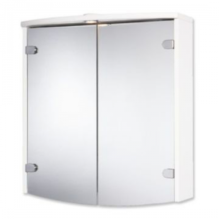 Jokey Joba 2-Door 630x680 White Mirror MDF Cabinet 1115121/0110