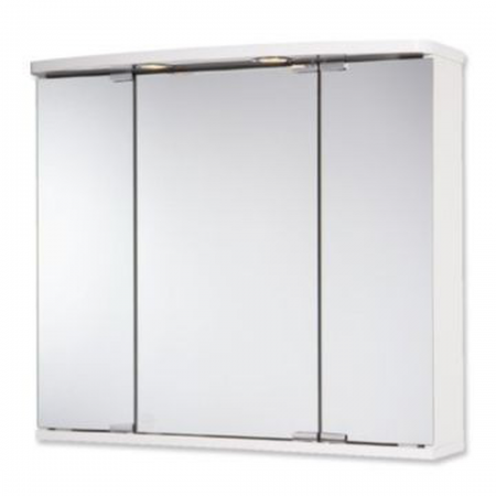 Jokey Doro 3-Door / 680x600 White MDF Mirror Cabinet 111913510-0110