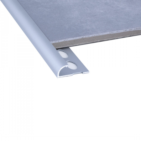Kirk Marketing AQE100.MS - Alu Natural Anodized 10mmx2.5m Quad Edge