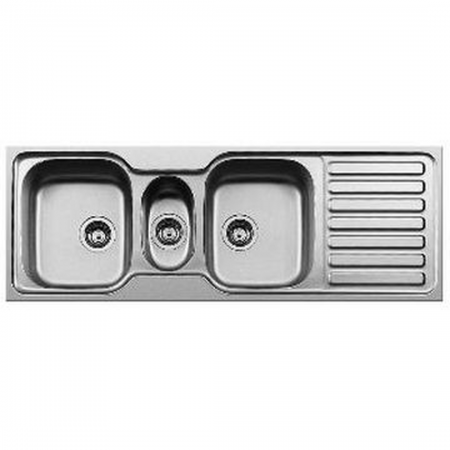 KWI SDI-1350-DE  1350x480 3-BOWL SINK + WASTE