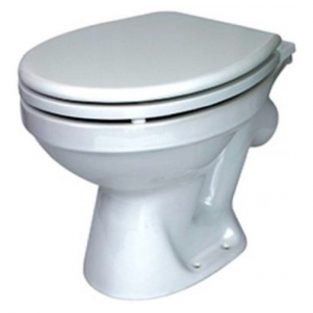 Lecico Junior School - White L/L Back Entry P-Trap Pan Seat & Cover