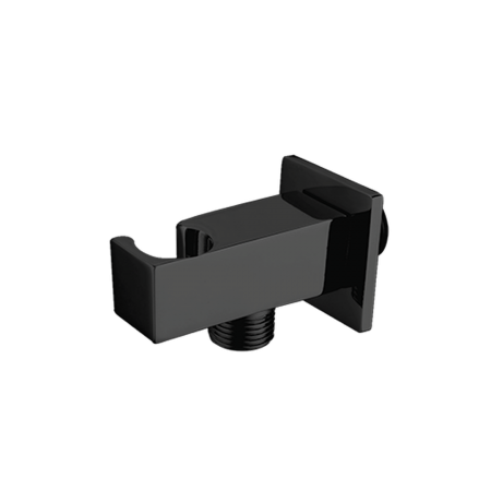Meissen Edge Miela EWO12SB Square Cradle and Wall Outlet Double Black