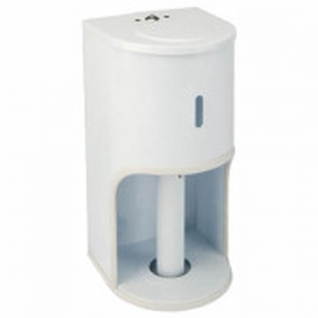 Serra TR2 48-SD1305 - White Round Toilet Roll Dispenser