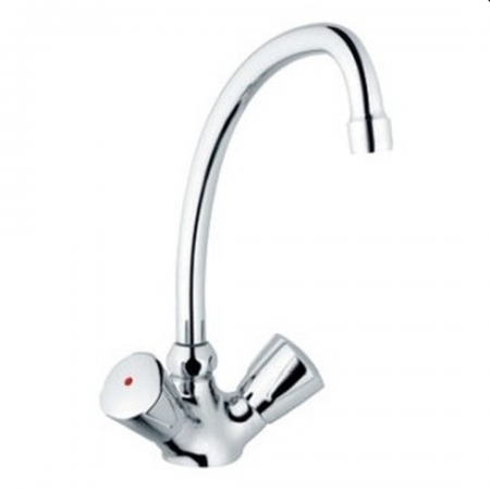 Schulte Classic Line-2 Z031607-05010 - Chrome 1-Hole Sink Mixer