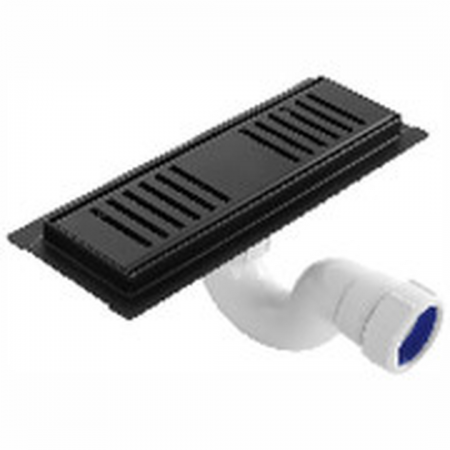 Brevik Shower Channel S/S Matt Black 250mm BSSC250B