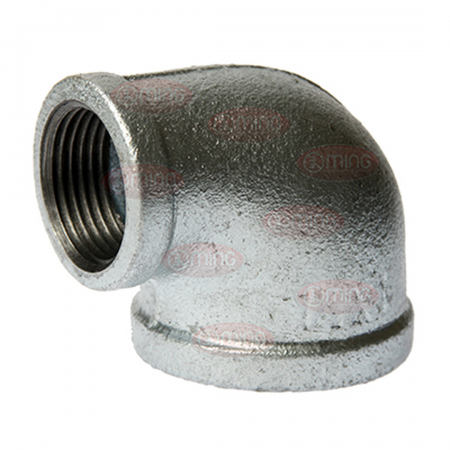 Galvanised  - Reducing Elbow 90Deg 80mmx40mm