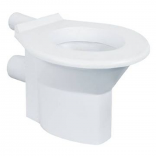 Atlas Plastics 587AP Viking - White Low Level Back Entry Pan