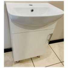 Betta SSCB1D460WH 460mm Basin with 1 Door Vanity Cabinet White