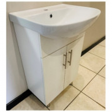 Betta SSCB2D550WH 550mm Basin with 2 Door Vanity Cabinet White