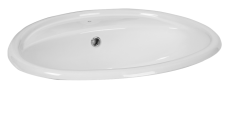 Betta Elite / WE0008A - White 580x485mm Drop-In Basin