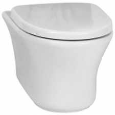 Betta Diplomat / XTED016A - White Wall Hung Pan with Toilet Seat